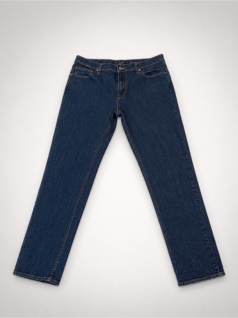 Michael Kors Men's Grant Classic Fit 33/32Blue Straight Jeans